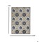 Homeroots 5 x 8 ft. Gray & Blue Indoor & Outdoor Area Rug 384984 - alternate 2
